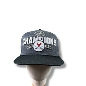 New Era 9FIFTY Virginia Cavaliers 2018 ACC Champions Gray Snapback Hat OSFM EUC